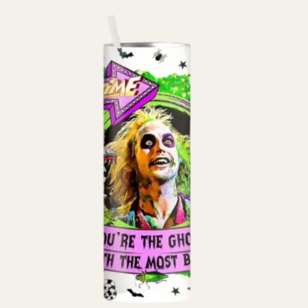 20oz BEETLEJUICE BEETLEJUICE stainless steel tumbler hot cold cup